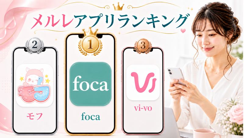 メルレアプリランキングの比較イメージ